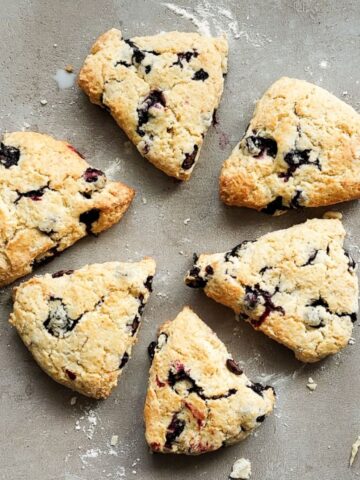 Scones made with sourdough discard.